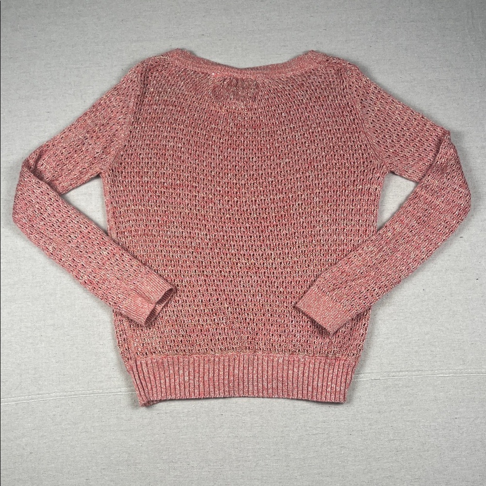 Anthropologie Guinevere Pink and Gold Fitted Sweater
Size: Large - Picture 4 of 6